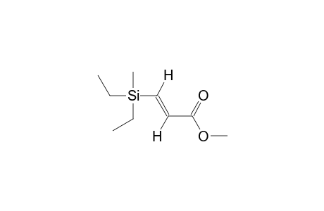 (E)-3-(diethylmethylsilyl)acrylic acid, methyl ester