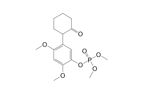 2,4-Dimethoxy-5-(2-oxocyclohexyl)phenyl dimethyl phosphate