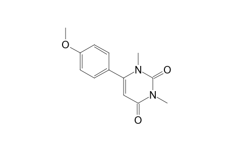 6-(4-METHOXYPHENYL)-1,3-DIMETHYL-PYRIMIDINE-2,4(1H,3H)-DIONE