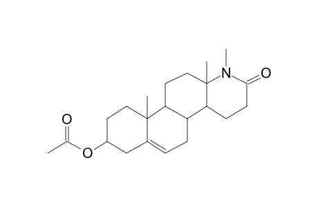 17A-Methyl-3.beta.-acetoxy-17A-aza-D-homoandrost-5-ene-17-one