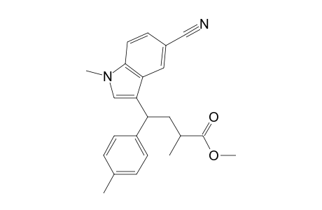 methyl 4-(5-cyano-1-methyl-1H-indol-3-yl)-2-methyl-4-p-tolylbutanoate