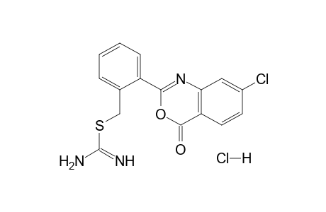2-[o-(7-chloro-4-oxo-4H-3,1-benzoaxazin-2-yl)benzyl]-2-thiopseudourea, monohydrochloeide