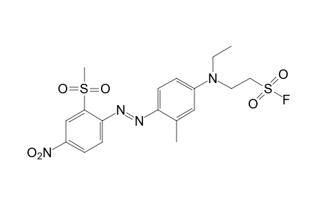 2-{N-ethyl-4-{[2-(methylsulfonyl)-4-nitrophenyl]azo}-m-toluidino}ethanesulfonyl fluoride