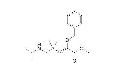 Z-METHYL-2-BENZYLOXY-4,4-DIMETHYL-5-ISOPROPYLAMINOPENT-2-ENOATE