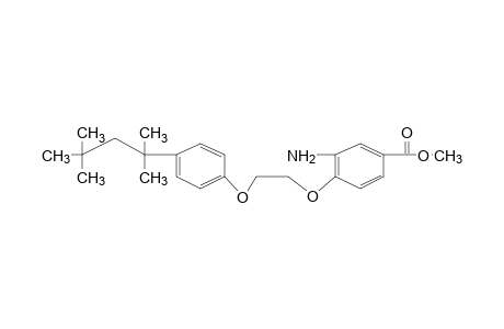 3-amino-4-{2-[p-(1,1,3,3-tetramethylbutyl)phenoxy]ethoxy}benzoic acid, methyl ester