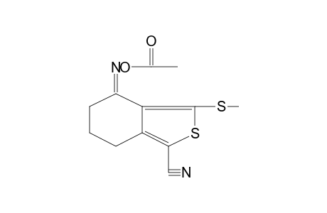3-(methylthio)-4-oxo-4,5,6,7-tetrahydrobenzo[c]thiophene-1-carbonitrile, O-acetyloxime