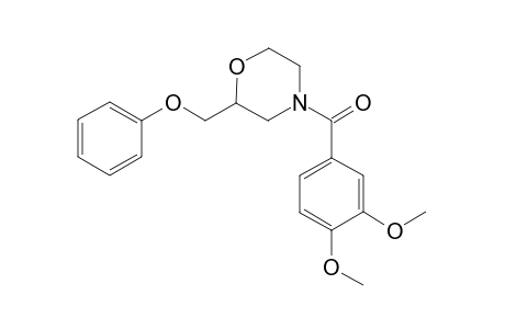 Morpholine, 4-(3,4-dimethoxybenzoyl)-2-(phenoxymethyl)-