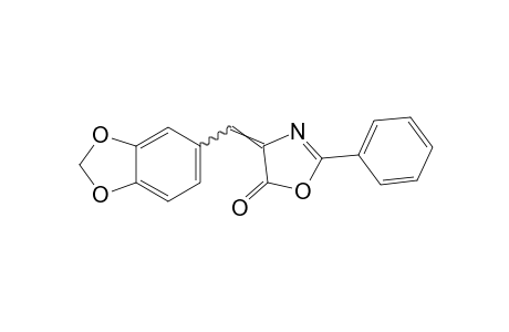 2-phenyl-4-piperonylidene-2-oxazolin-5-one