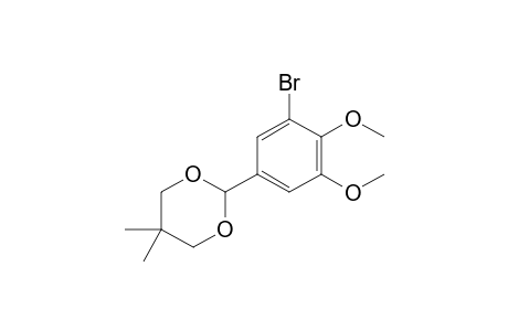 2-(3-Bromanyl-4,5-dimethoxy-phenyl)-5,5-dimethyl-1,3-dioxane