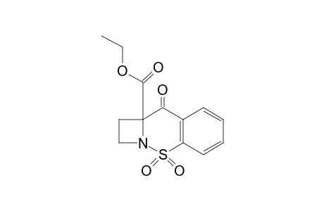 9-oxo-1,2,9,9a-tetrahydroazeto[1,2-b][1,2]benzothiazine-9a-carboxylic acid, ethyl ester, 4,4-dioxide