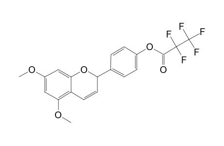 5,7-Dimethoxyapigeninidin, o-pentafluoropropionyl-