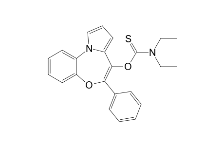 N,N-diethylthiocarbamic acid O-(6-phenylpyrrolo[2,1-d][1,5]benzoxazepin-7-yl) ester