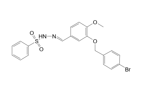 N'-((E)-{3-[(4-bromobenzyl)oxy]-4-methoxyphenyl}methylidene)benzenesulfonohydrazide