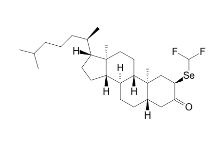 (2R,5S,8R,9S,10S,13R,14S,17R)-2-((difluoromethyl)selanyl)-10,13-dimethyl-17-((R)-6-methylheptan-2-yl)hexadecahydro-3H-cyclopenta[a]phenanthren-3-one