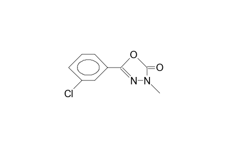 5-(m-CHLOROPHENYL)-2-HYDROXY-3-METHYL-1,3,4-OXADIAZOLIUM HYDROXIDE,INNER SALT