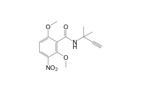 2,6-dimethoxy-N-(1,1-dimethyl-2-propynyl)-3-nitrobenzamide