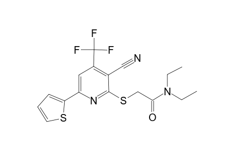 2-([3-Cyano-6-(2-thienyl)-4-(trifluoromethyl)-2-pyridinyl]sulfanyl)-N,N-diethylacetamide