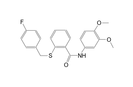 N-(3,4-dimethoxyphenyl)-2-[(4-fluorobenzyl)thio]benzamide