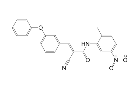 (2E)-2-cyano-N-(2-methyl-5-nitrophenyl)-3-(3-phenoxyphenyl)-2-propenamide