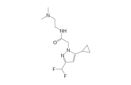 2-[5-cyclopropyl-3-(difluoromethyl)-1H-pyrazol-1-yl]-N-[2-(dimethylamino)ethyl]acetamide