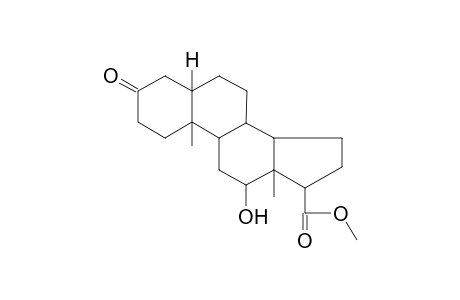 methyl (12alpha)-12-hydroxy-3-oxoandrostane-17-carboxylate