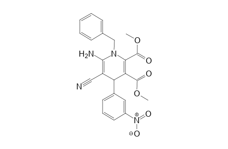 Dimethyl 6-Amino-1-benzyl-5-cyano-1,4-dihydro-4-(3-nitrophenyl)pyridine-2,3-dicarboxylate