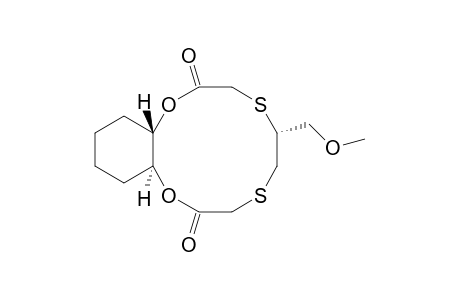 (1S*,6R*,12S*)-6-(Methoxymethyl)-1,12-(tetramethylene)-5,8-dithia-2,11-dioxacyclododecan-3,10-dione