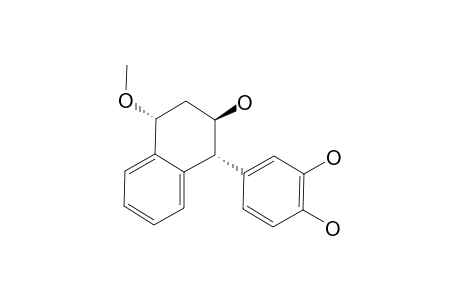 METHOXY-CYPEROTUNDOL;1-ALPHA-METHOXY-3-BETA-HYDROXY-4-ALPHA-(3',4'-DIHYDROXYPHENYL)-1,2,3,4-TETRAHYDRONAPHTHALIN