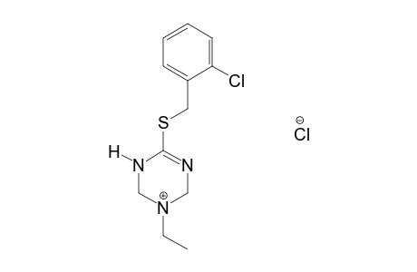 6-[(o-chlorobenzyl)thio]-3-ethyl-1,2,3,4-tetrahydro-s-triazine, monohydrochloride