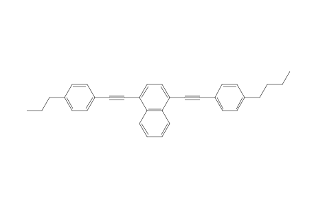 1-(4-n-butylphenylethynyl)-4-(4-n-propylphenylethynyl)naphthalene