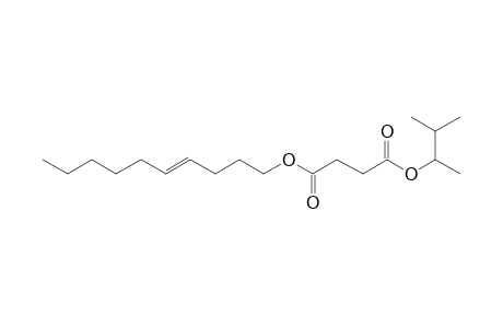 Succinic acid, 3-methylbut-2-yl dec-4-en-1-yl ester