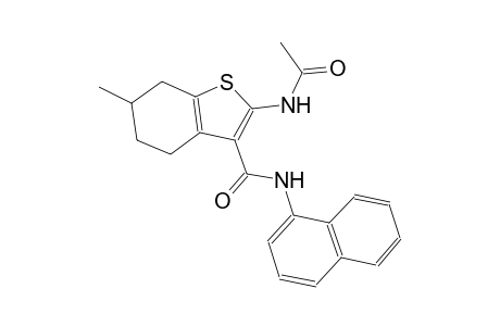 benzo[b]thiophene-3-carboxamide, 2-(acetylamino)-4,5,6,7-tetrahydro-6-methyl-N-(1-naphthalenyl)-