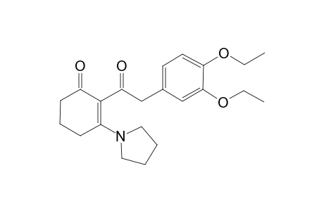 2-[2-(3,4-diethoxyphenyl)-1-oxoethyl]-3-(1-pyrrolidinyl)-1-cyclohex-2-enone