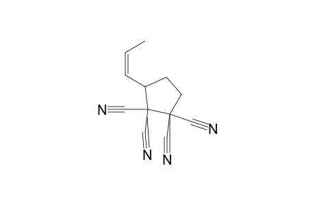 cis-3-(2-Methylvinyl)cyclopentane-1,1,2,2-tetracarbonitrile