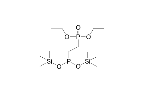 bis(Trimethylsilyl)-beta-diethylphosphonoethylphosphonite