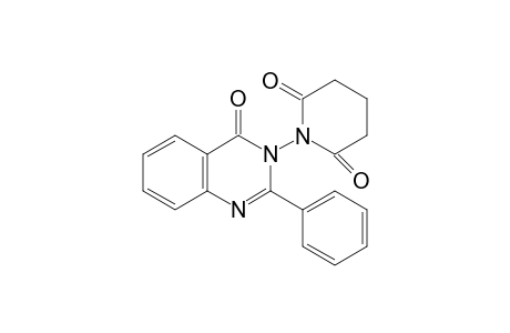 2-Phenyl-3-(glutarimid-1-yl)quinazolin-4(3H)-one