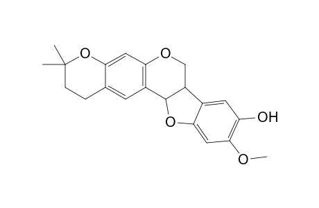 10-Methoxy-3,3-dimethyl-2,3,7a,12a-tetrahydro-1H,7H-[1]benzofuro[3,2-c]pyrano[3,2-g]chromen-9-ol