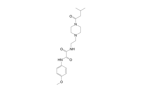 N-(4-methoxyphenyl)-N'-[2-(4-isopentanoylpiperazino)ethyl]oxalic acid