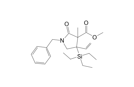 Methyl 1-benzyl-3-methyl-2-oxo-4-(triethylsilyl)-4-vinylpyrrolidine-3-carboxylate