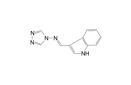 N-[(E)-1H-indol-3-ylmethylidene]-4H-1,2,4-triazol-4-amine