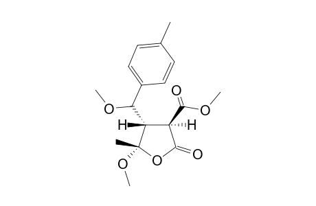 (3R,4S,5S)-2-keto-5-methoxy-4-[methoxy(p-tolyl)methyl]-5-methyl-tetrahydrofuran-3-carboxylic acid methyl ester