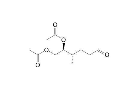 5,6-bis(Acetyloxy)-4-methylhexanal