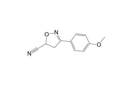 3-(4-Methoxyphenyl)-4,5-dihydro-5-isoxazolecarbonitrile