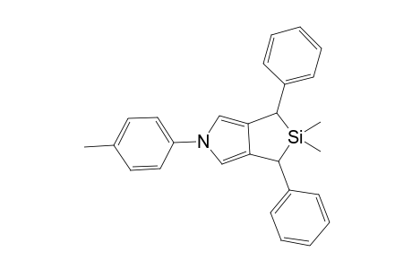 2-(p-Methylphenyl)-5,5-dimethyl-2,4,5,6-tetrahydro-4,6-diphenylsilylo[3,4-c]pyrrole