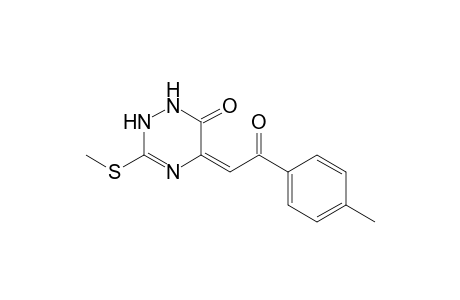 5-(4-Methylphenylcarbonyl)methylene-3-methylthio-1,2,5,6-tetrahydro-1,2,4-triazin-6-one