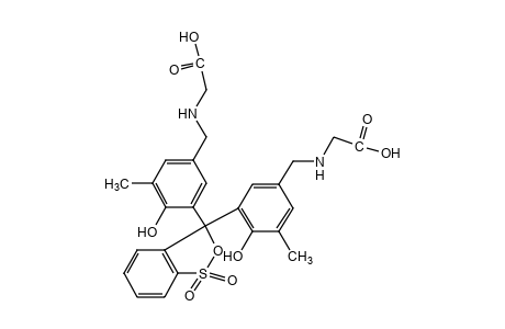 N,N'-[3H-2,1-benzoxathiol-3-ylidenebis[(6-hydroxy-5-methyl-m-phenylene)methylene]}diglycine, S,S-dioxide