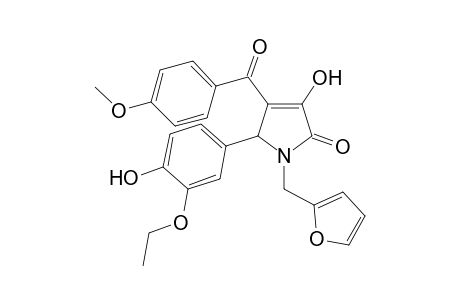 5-(3-Ethoxy-4-hydroxy-phenyl)-1-furan-2-ylmethyl-3-hydroxy-4-(4-methoxy-benzoyl)-1,5-dihydro-pyrrol-2-one
