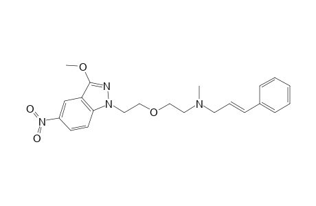 (E)-N-[5-(3-Methoxy-5-nitro-1H-indazole-1-yl)-3-oxapentyl]-N-methyl-3-phenyl-2-propenamine