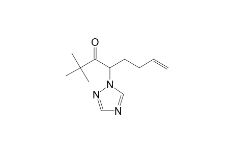 7-Octen-3-one, 2,2-dimethyl-4-(1H-1,2,4-triazol-1-yl)-