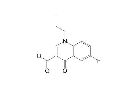 6-Fluoro-4-oxo-1-propyl-1,4-dihydro-3-quinolinecarboxylic acid